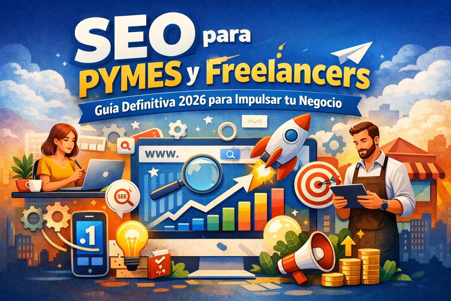 SEO para PYMES y Freelancers <br>Guía Definitiva 2026 para Impulsar tu Negocio 1 SEO para PYMES y Freelancers 2026
