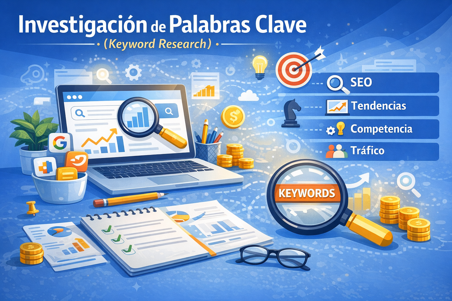 Investigación de Palabras Clave <br>Así Puedes Posicionar tu Negocio Online en 2026